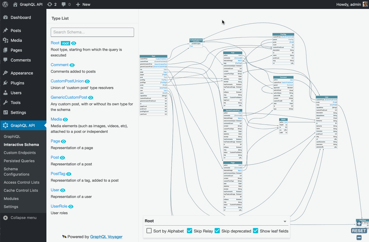Interacting with the schema